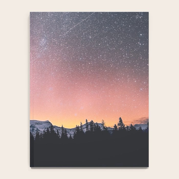 Milky Way Stars Mountain Landscape Notebook Gallery Image 4