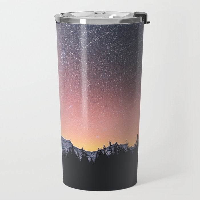 Milky Way Stars Mountain Landscape Travel Mug Gallery Image 2