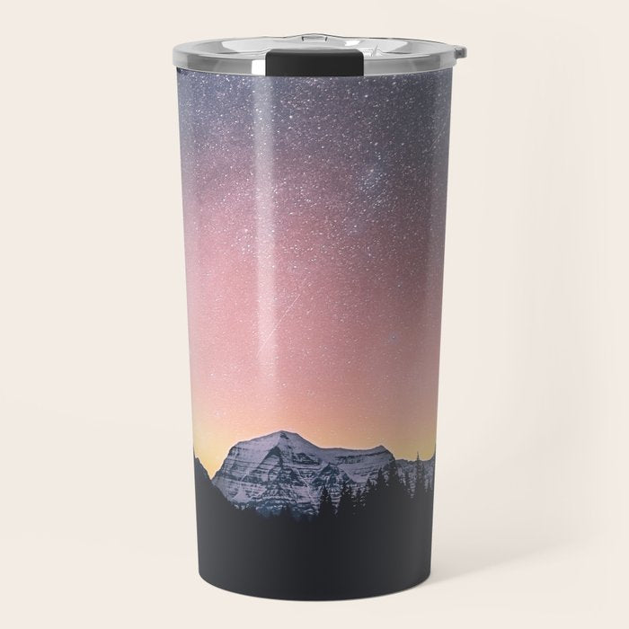 Milky Way Stars Mountain Landscape Travel Mug Gallery Image 1