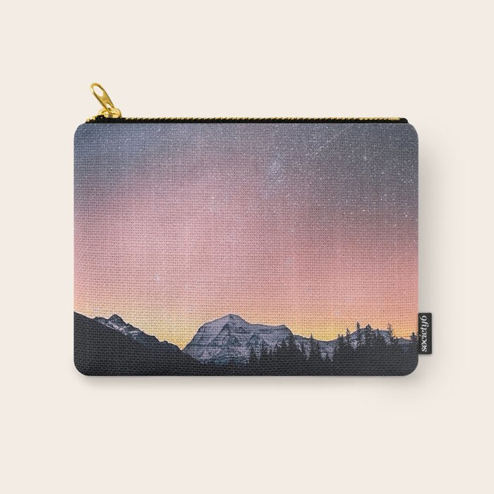 Milky Way Stars Mountain Landscape Carry All Pouch Gallery Image 1