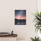 Milky Way Stars Mountain Landscape Poster Gallery Image 2