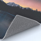 Milky Way Stars Mountain Landscape Rug Gallery Image 4