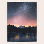 Milky Way Stars Mountain Landscape Poster Gallery Image 4