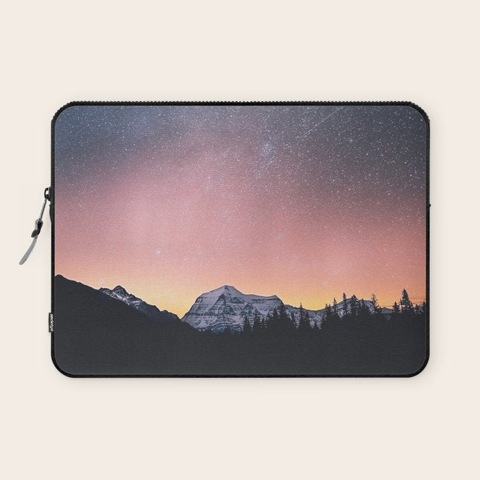 Milky Way Stars Mountain Landscape Laptop Sleeve Gallery Image 1
