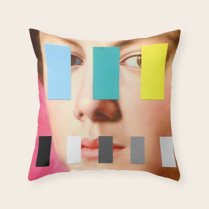 Portrait With A Spectrum 3 Throw Pillow Gallery Image 6
