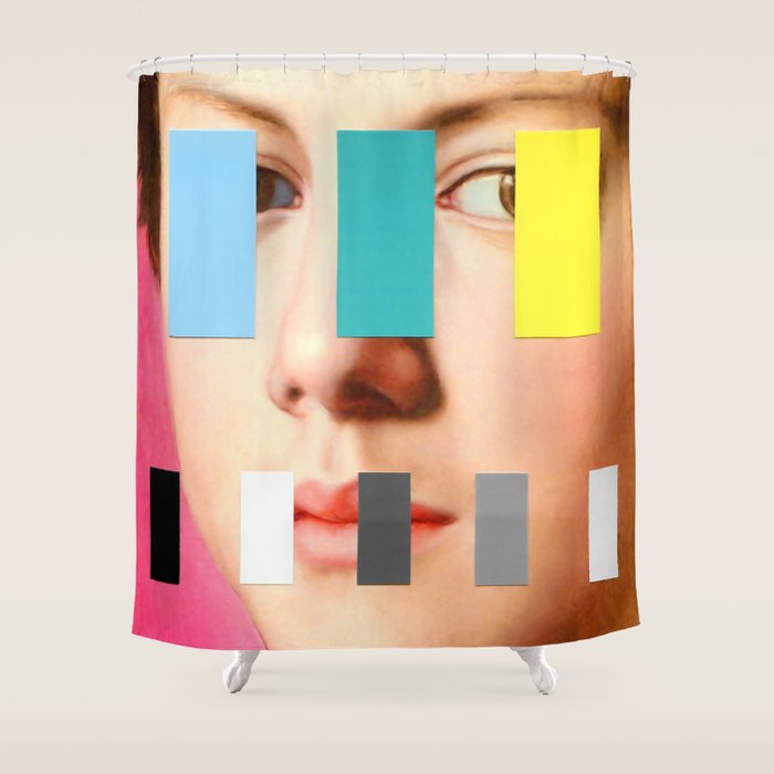 Portrait With A Spectrum 3 Shower Curtain Gallery Image 1