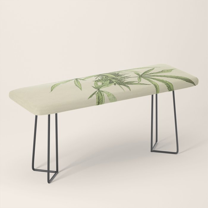 Vintage botanical print - Cannabis Bench Gallery Image 1