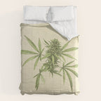 Vintage botanical print - Cannabis Comforter Gallery Image 6