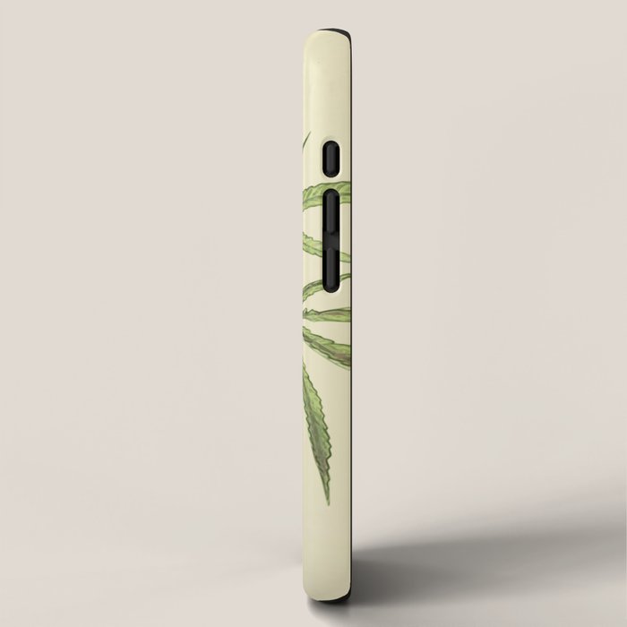 Vintage botanical print - Cannabis iPhone Case Gallery Image 2
