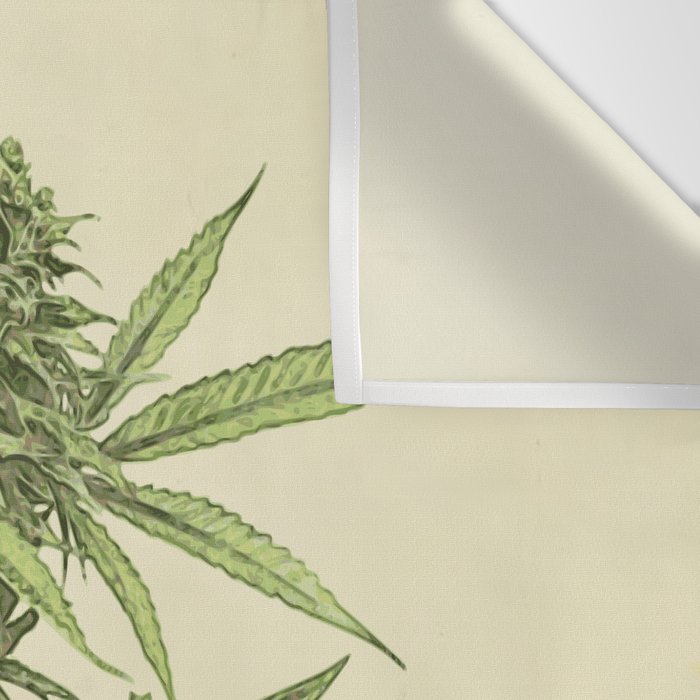 Vintage botanical print - Cannabis Wall Tapestry Gallery Image 3