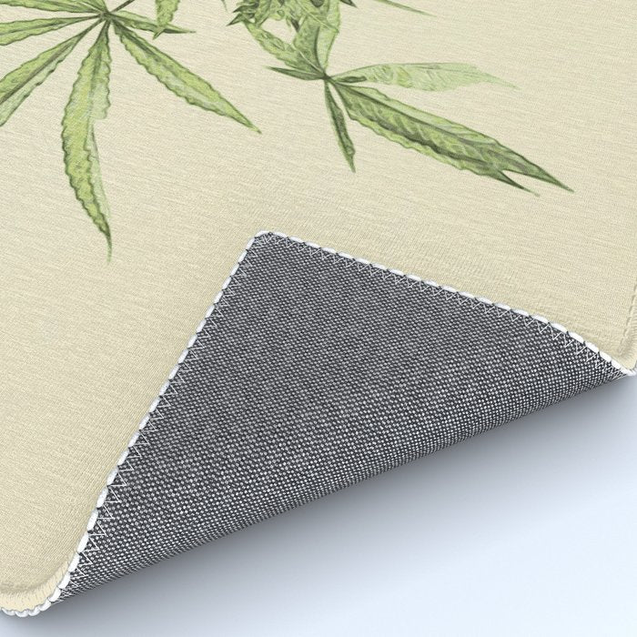 Vintage botanical print - Cannabis Rug Gallery Image 4