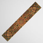 Antique Distressed Green and Orange Woven Persian Rug Table Runner Gallery Image 3