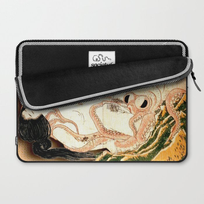 The Dream of the Fisherman's Wife by Katsushika Hokusai Laptop Sleeve Gallery Image 2
