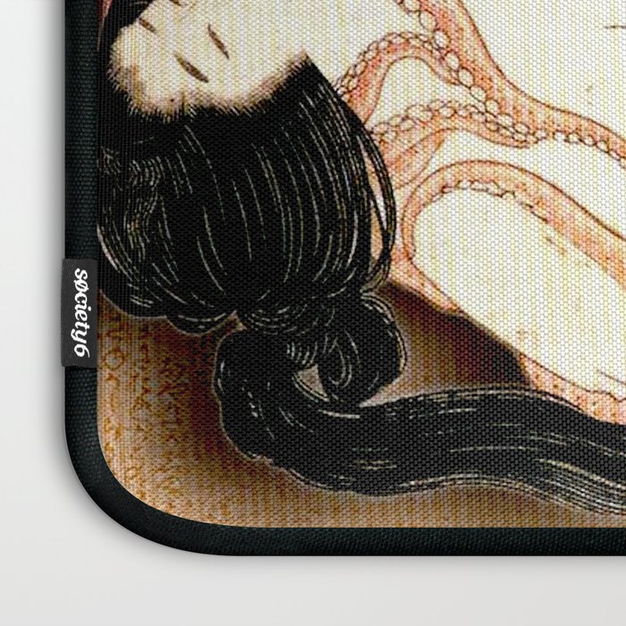 The Dream of the Fisherman's Wife by Katsushika Hokusai Laptop Sleeve Gallery Image 3