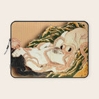 The Dream of the Fisherman's Wife by Katsushika Hokusai Laptop Sleeve Gallery Image 1