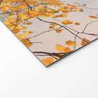 Beneath the Autumn Birch Tree Maine nature photograph Welcome Mat Gallery Image 2