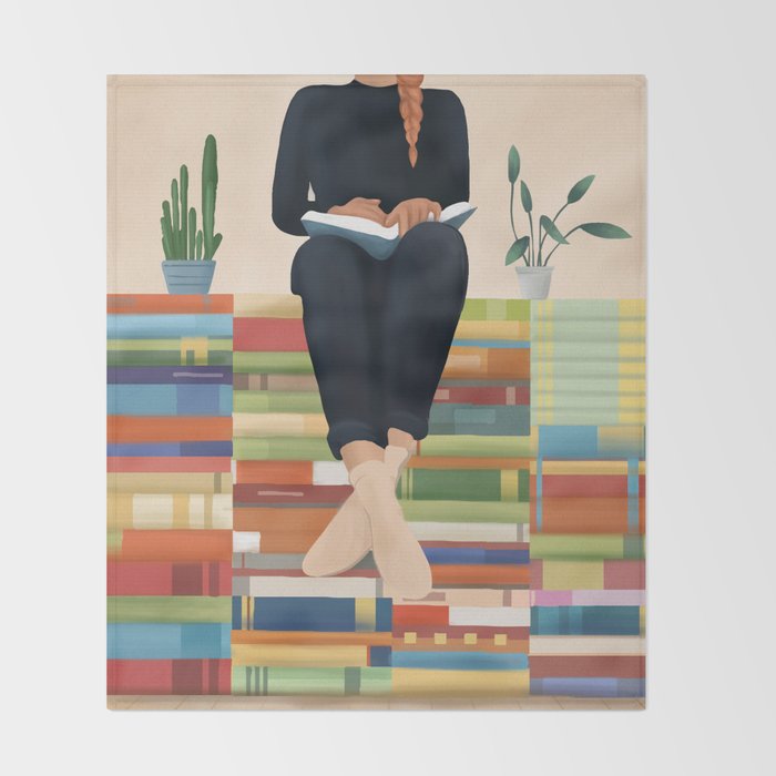 Books 1 Throw Blanket Gallery Image 2