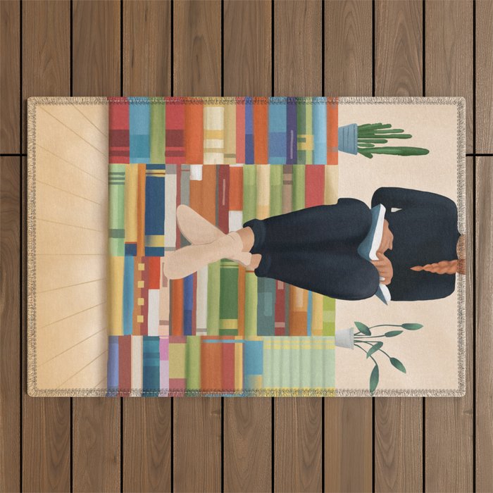 Books 1 Outdoor Rug Gallery Image 1