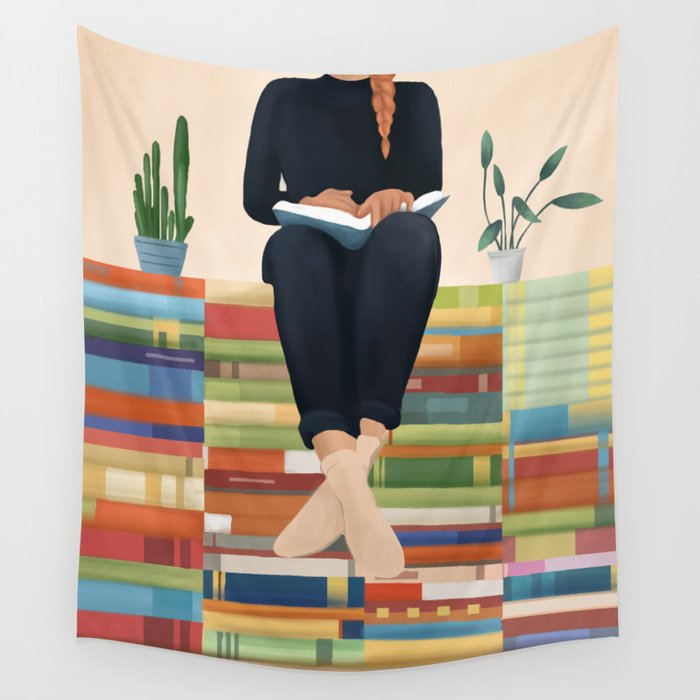 Books 1 Wall Tapestry Gallery Image 4