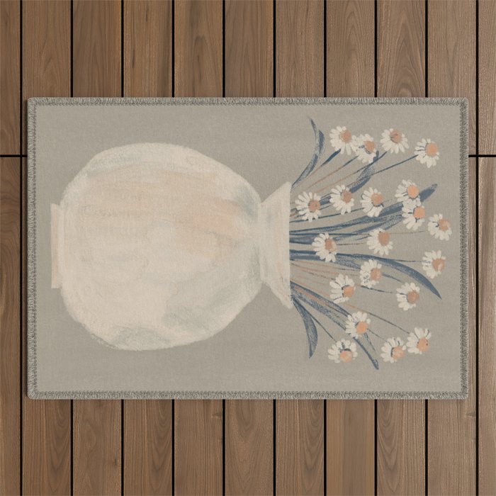 Flowers In A Vase 16 Outdoor Rug Gallery Image 1