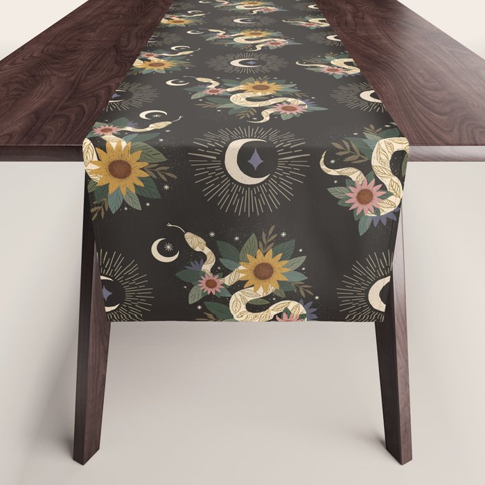 Year of the Snake 2025 - Black Table Runner Gallery Image 1