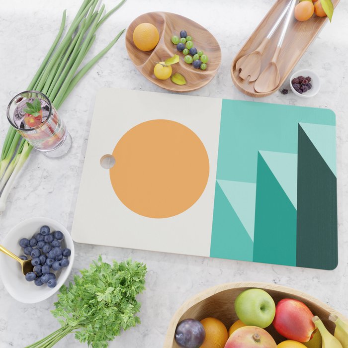 Geometric Landscape 25A Cutting Board Gallery Image 2