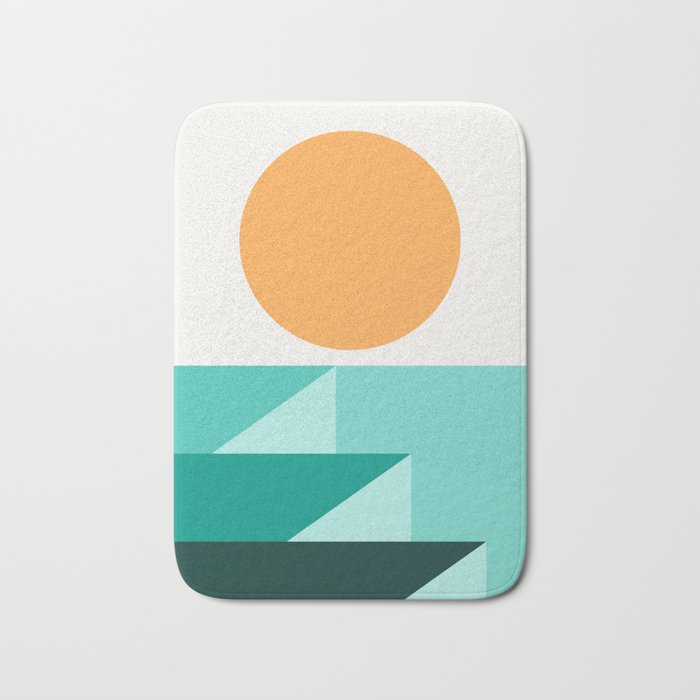 Geometric Landscape 25A Bath Mat Gallery Image 1