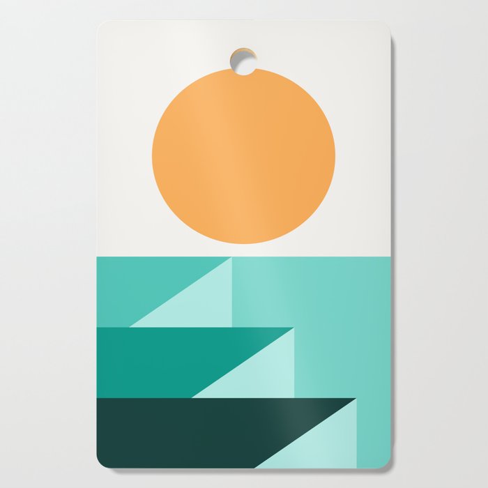 Geometric Landscape 25A Cutting Board Gallery Image 1