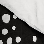 Abstract Spotted Pattern in Black and White Comforter Gallery Image 4
