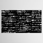 Abstract Spotted Pattern in Black and White Tablecloth Gallery Image 2