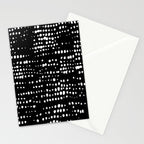 Abstract Spotted Pattern in Black and White Stationery Card Gallery Image 2