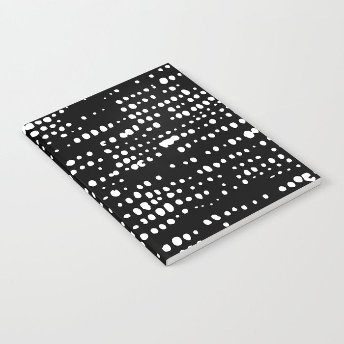 Abstract Spotted Pattern in Black and White Notebook Gallery Image 2