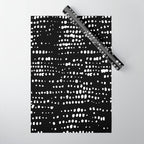 Abstract Spotted Pattern in Black and White Wrapping Paper Gallery Image 1