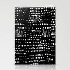 Abstract Spotted Pattern in Black and White Stationery Card Gallery Image 2
