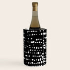 Abstract Spotted Pattern in Black and White Wine Chiller Gallery Image 1