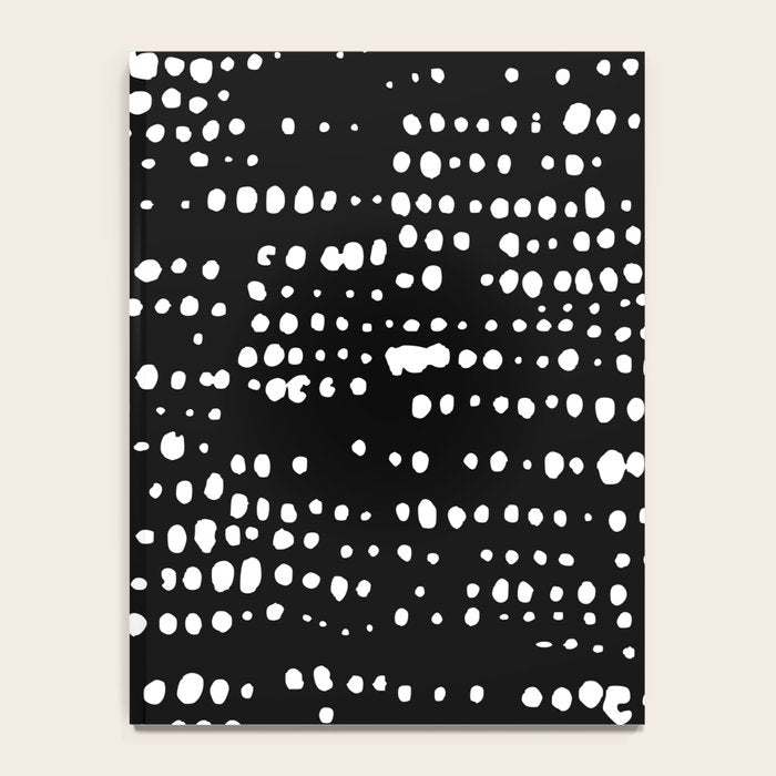 Abstract Spotted Pattern in Black and White Notebook Gallery Image 4