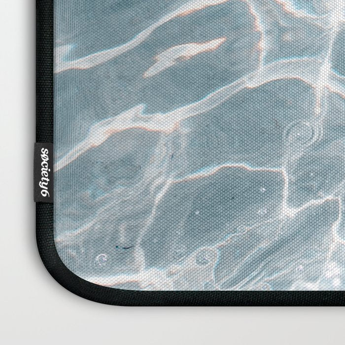 Crystal Clear Blue Water Photo Art Print | Crete Island Summer Holiday | Greece Travel Photography Laptop Sleeve Gallery Image 3