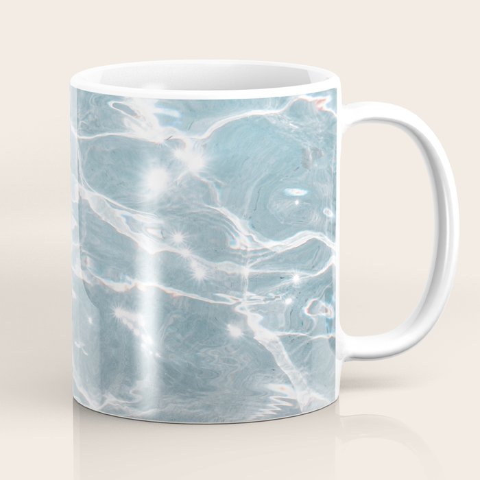 Crystal Clear Blue Water Photo Art Print | Crete Island Summer Holiday | Greece Travel Photography Coffee Mug Gallery Image 1