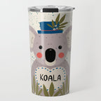 Koala with hat  Travel Mug Gallery Image 1