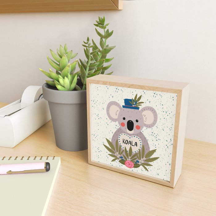 Koala with hat  Mini Art Print Gallery Image 2
