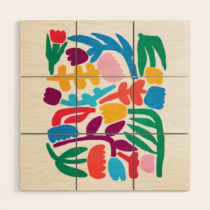 Paper Flowers: Matisse Edition Wood Wall Art Gallery Image 1