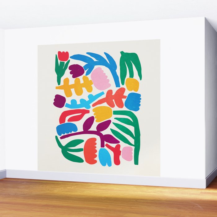 Paper Flowers: Matisse Edition Wall Mural Gallery Image 2