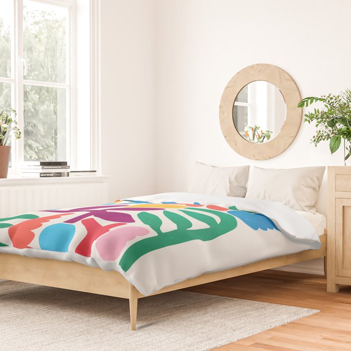 Paper Flowers: Matisse Edition Duvet Cover Gallery Image 2