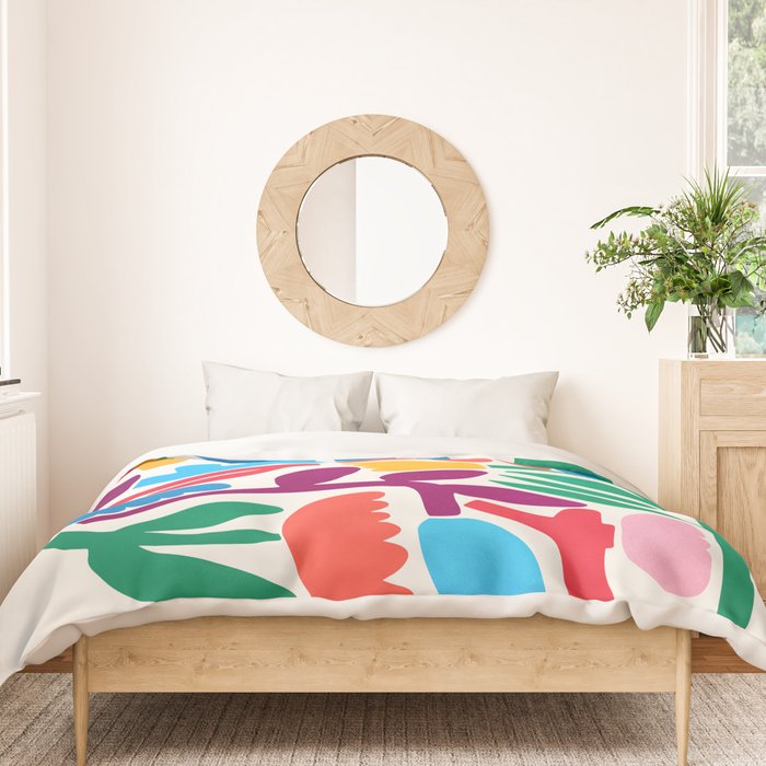 Paper Flowers: Matisse Edition Duvet Cover Gallery Image 3