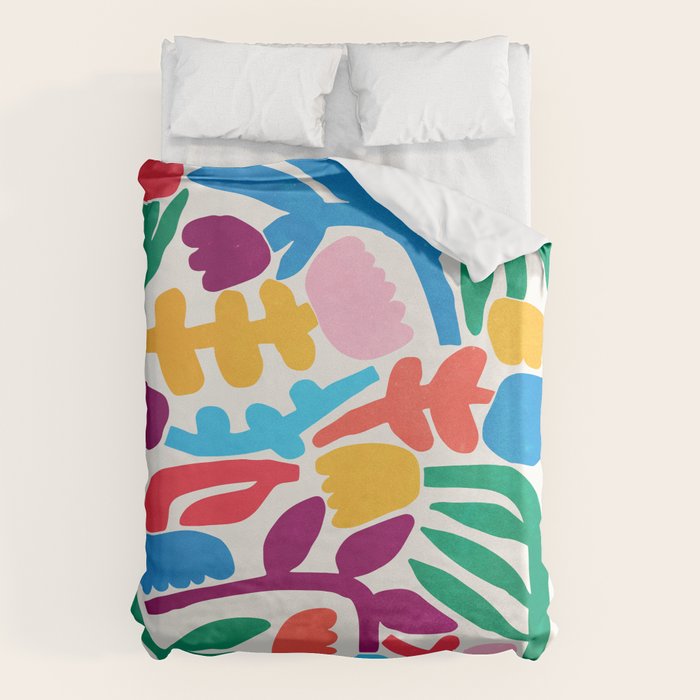 Paper Flowers: Matisse Edition Duvet Cover Gallery Image 1