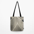 Gray Leaf Line Study Botanical Tote Bag Gallery Image 2