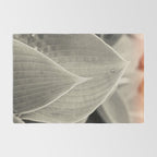 Gray Leaf Line Study Botanical Rug Gallery Image 2
