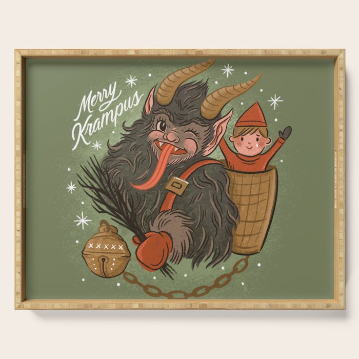Merry Krampus Serving Tray Gallery Image 1