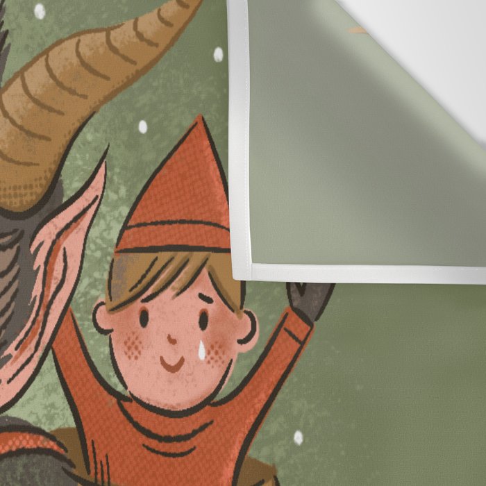 Merry Krampus Wall Tapestry Gallery Image 3