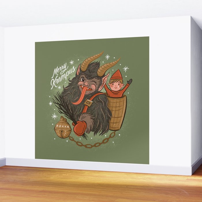 Merry Krampus Wall Mural Gallery Image 2